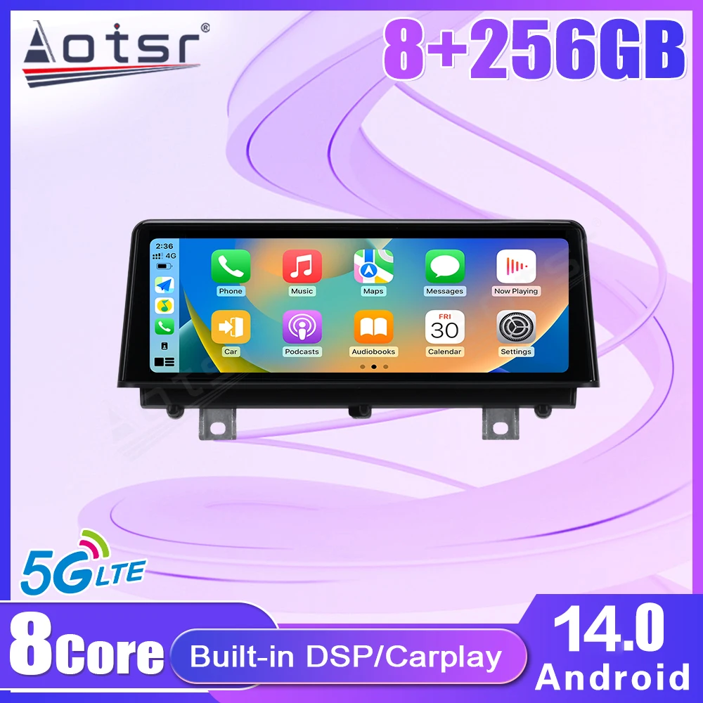 8.8 'السيارات كبيرة تعمل باللمس راديو ستيريو للسيارة لسيارات BMW 3/4 Series F30/F31/F32/F34/F36 13-16 NBT/17-19 EVO جهاز الملاحة GPS