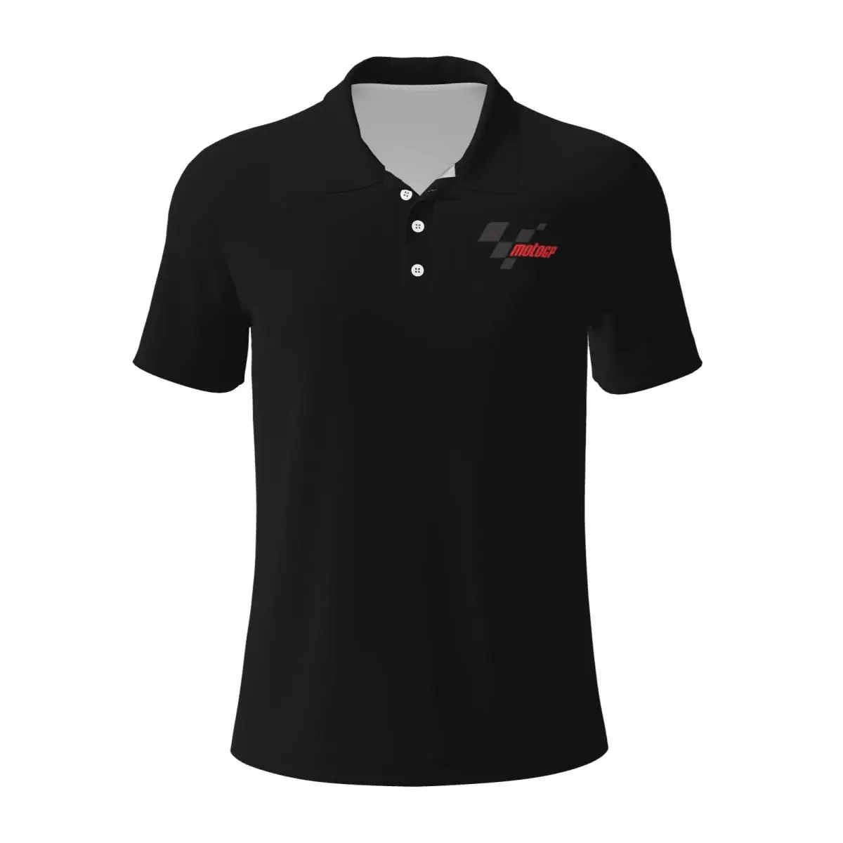 Moto GP Logo Essential Polo Shirts for Men Casual Solid Color Mens Polos Brand Versatile Clothing