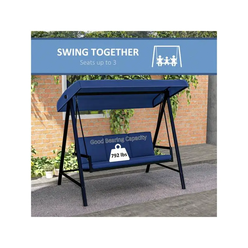 Kursi Ayun Teras Luar Ruangan dengan Bantal untuk Relaksasi dan Kenyamanan, Ideal untuk Penggunaan di Taman dan Halaman Belakang