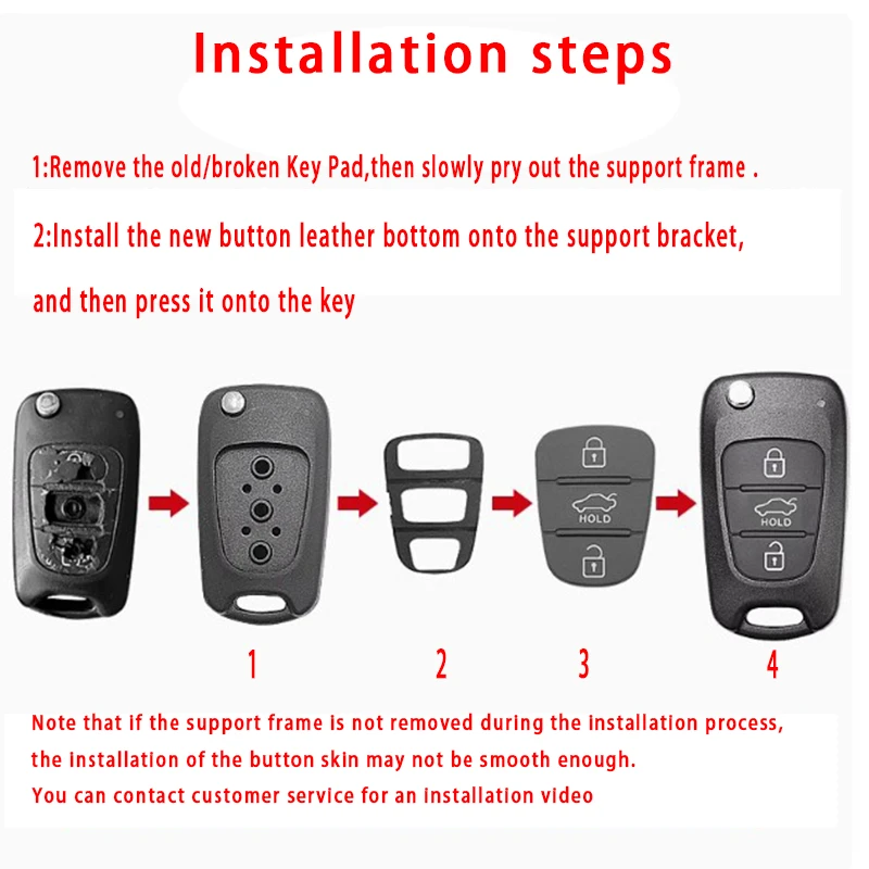 Cocolockey Rubber Car Key Pad for Hyundai i20 i30 Elantra For Kia K2 Sportage Rio Sorento Forte 3Button Folding Flip Remote Key