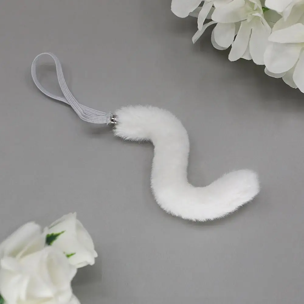 20cm Dolls Accessories Cute Plush Cat Ear Headband Hairy Tail For  Cotton Stuffed Toys Headwear Idol Dolls Hair Decor