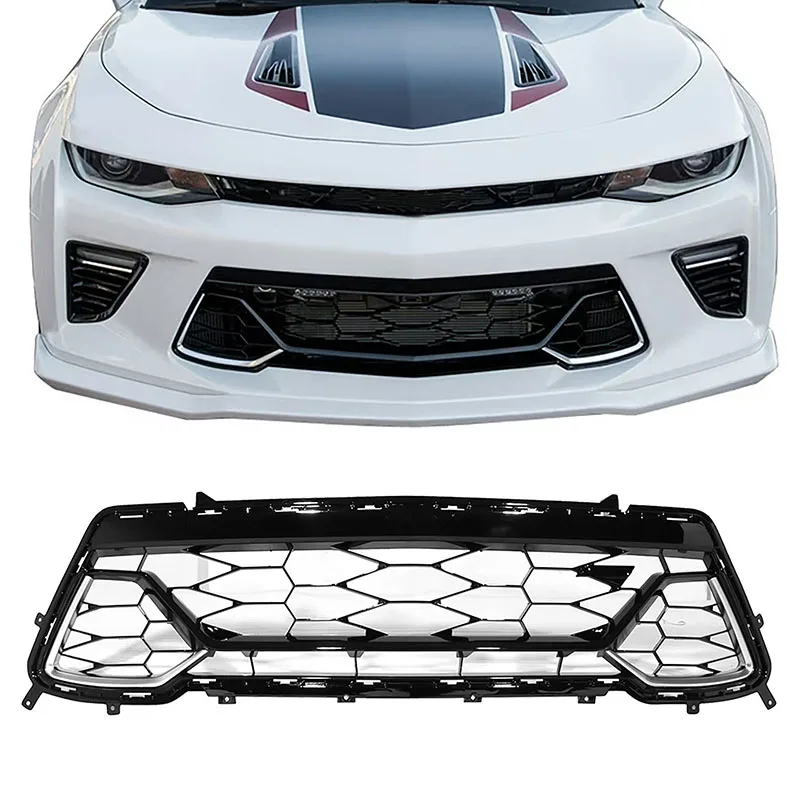 FOR Chevrolet Camaro SS 2016-2018 Front Lower Grille With Black Base and Chrome Trim OE 23381642 84040611