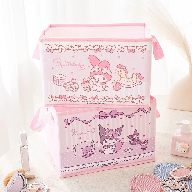 Genuine Sanrio Characters Multifunctional Book Doll Snack Storage Box Large Capacity Underwear Socks Home Storage Organization view 3
