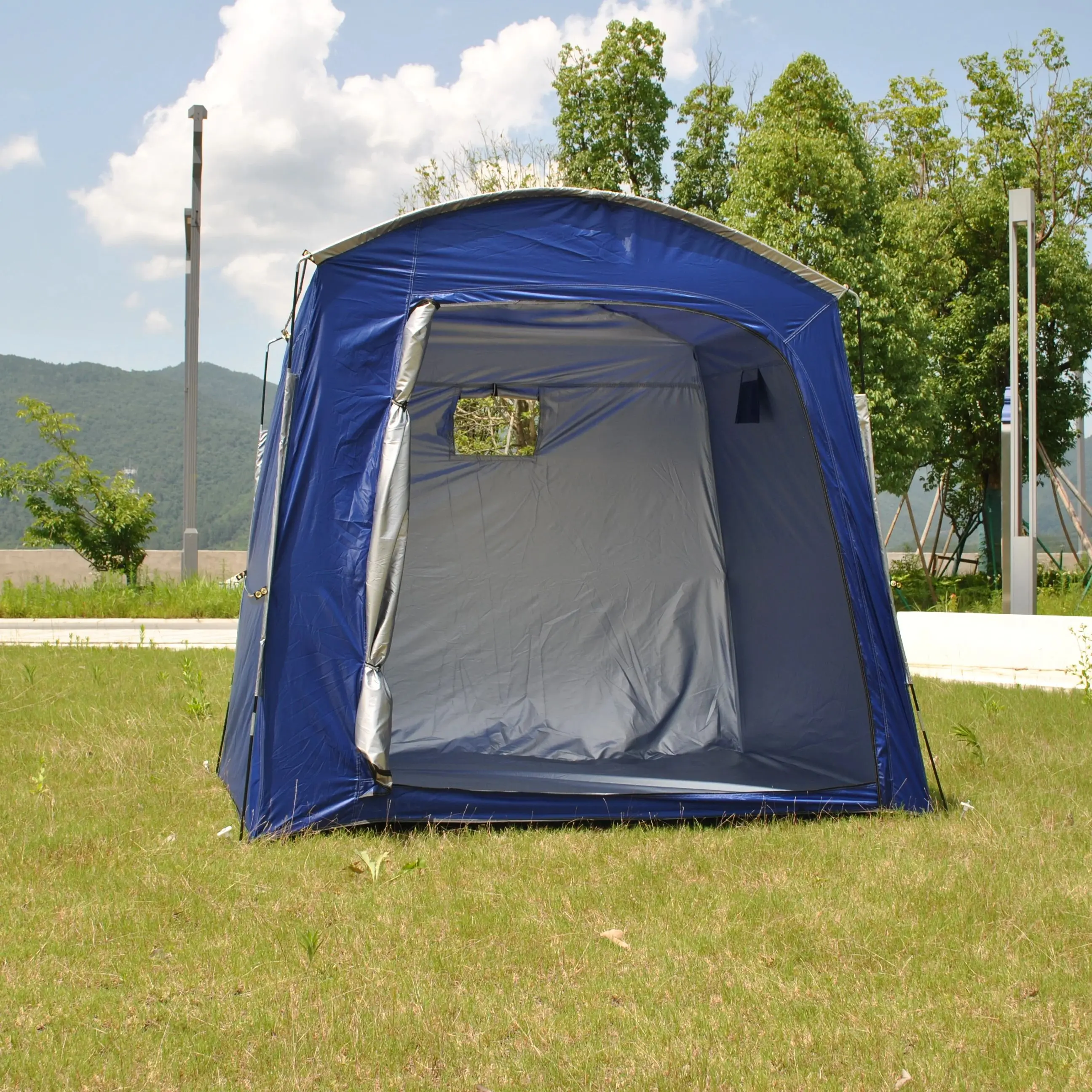 

Bike Shelter Large Space Outdoor Waterproof Easy Setup Tent for Cycling Hiking Travel Backpacking Fishing - New Release