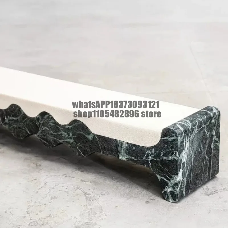 Italian Light Luxury Modern Creative Solid Wood Bench Hotel Exhibition Hall Clubhouse Bench Shoe Changing Bedroom Bedside Bench