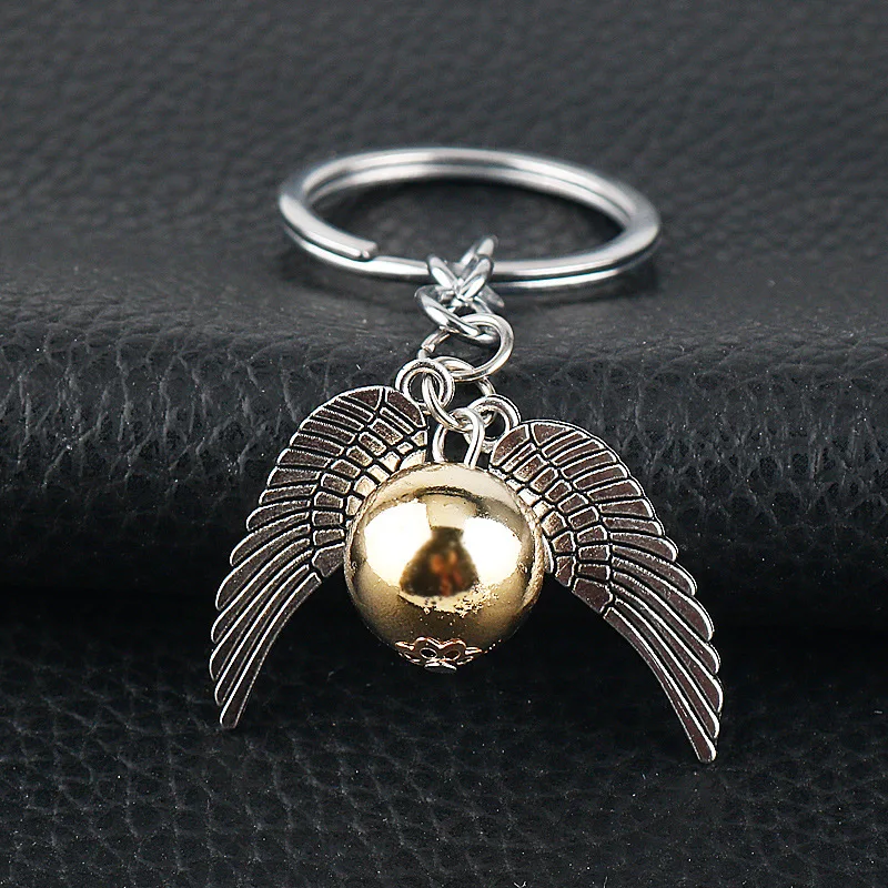 Snitch Keychain Pendant Wings Keyring Creative Small Gift Car Accessories Men and Women Keychain Accessories