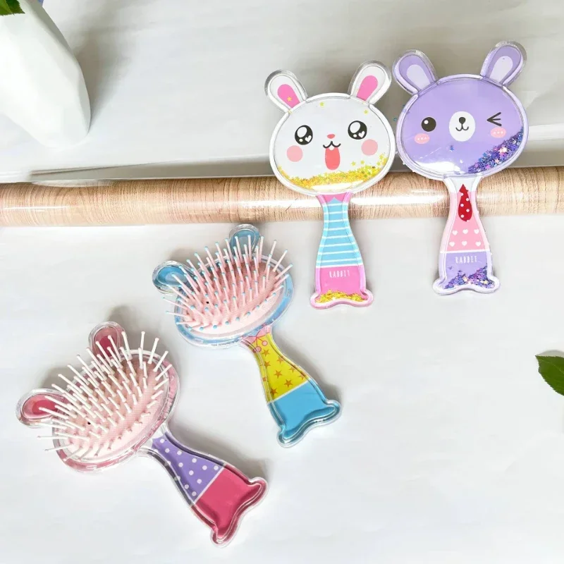 Air Cushion Kids Hair Comb Rabbit Small TT Hair Care Combs Cute Cartoon Hair Brush Hairdressing Comb Massage Comb Children Kids