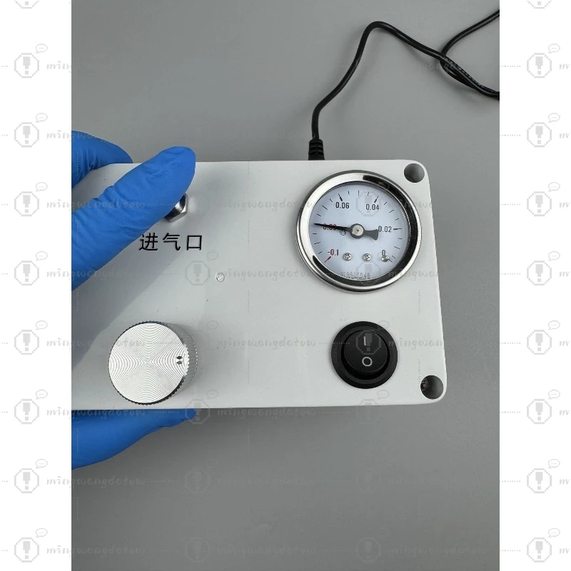 Desktop Vacuum Pump, Adjustable Suction with Pressure Gauge, for Lab Filtration, Defoaming, and Negative Pressure Applications