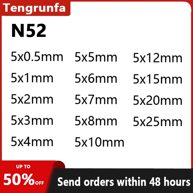 N52 5X0.5 5X1 5X2 5X3 5X4 5X5 5X6 5X8 5X10 5X15 5X20 5X25 Iman Office Whiteboard Science Diy Fridge Tool Strorage Refrigerator