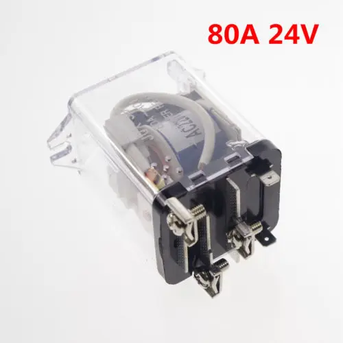 

24VDC 80A SPDT Power Relay Motor Control Silver Alloy x 1