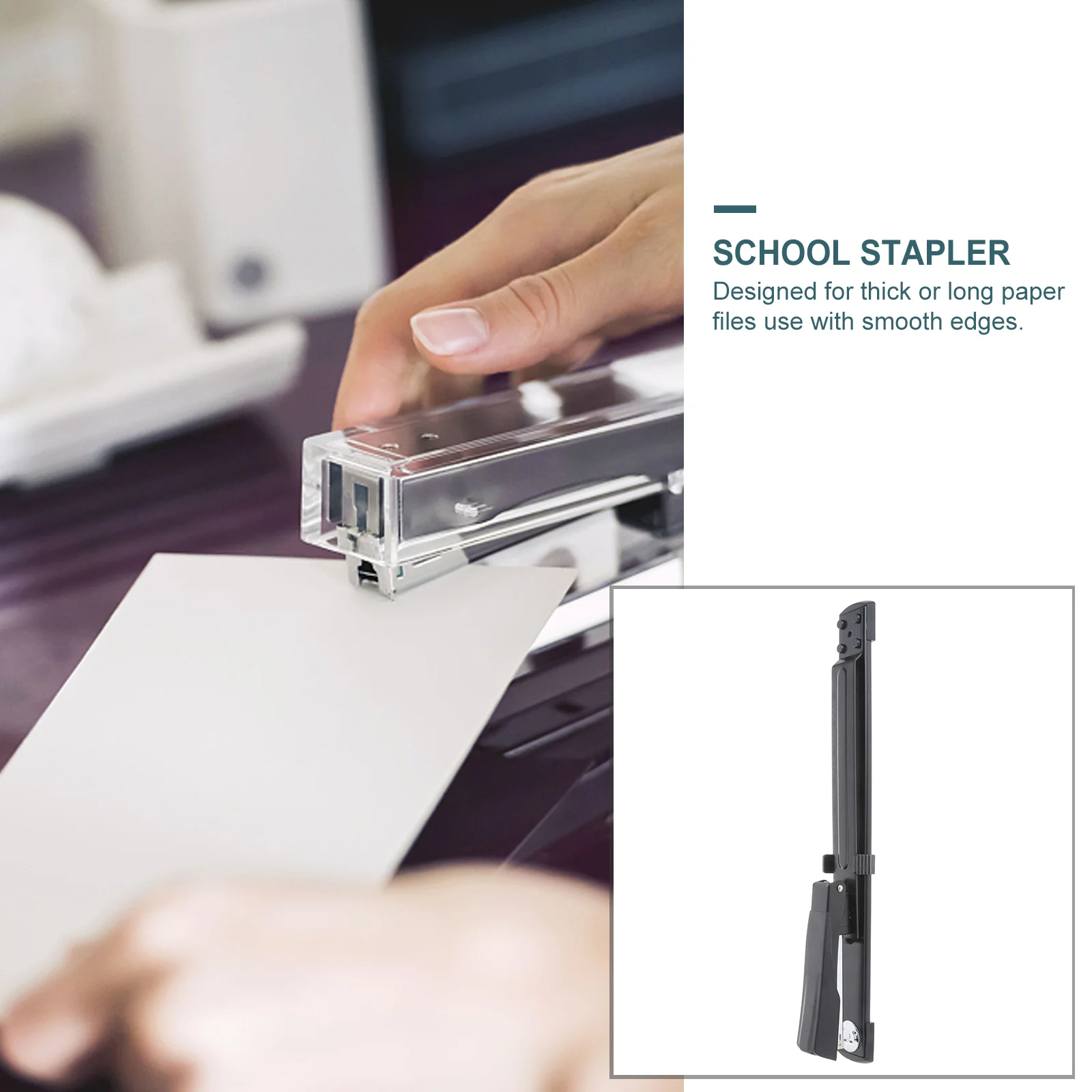 Long Arm Stapler Metal Special Sewing Machine Staple Lengthening Stapler Paper Stapling Home Office Binding Supplies