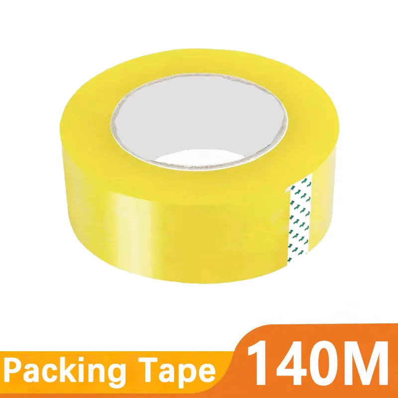 

Упаковочная лента BOPP 45 мм x 140 м, высоковязкая прозрачная клейкая лента для запечатывания коробок, для транспортировки, монтажа и фиксации.