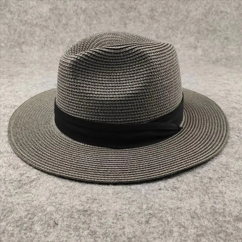 Over Size Straw Paper Sun Hat for Men Big Head Panama Hats Male