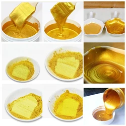 50g/ Bag 1200 Mesh Pearl Gold Powder DIY Ceramic Buddha Written Spring Couplets Artistic Painting Model Spray Paint Gold Powder