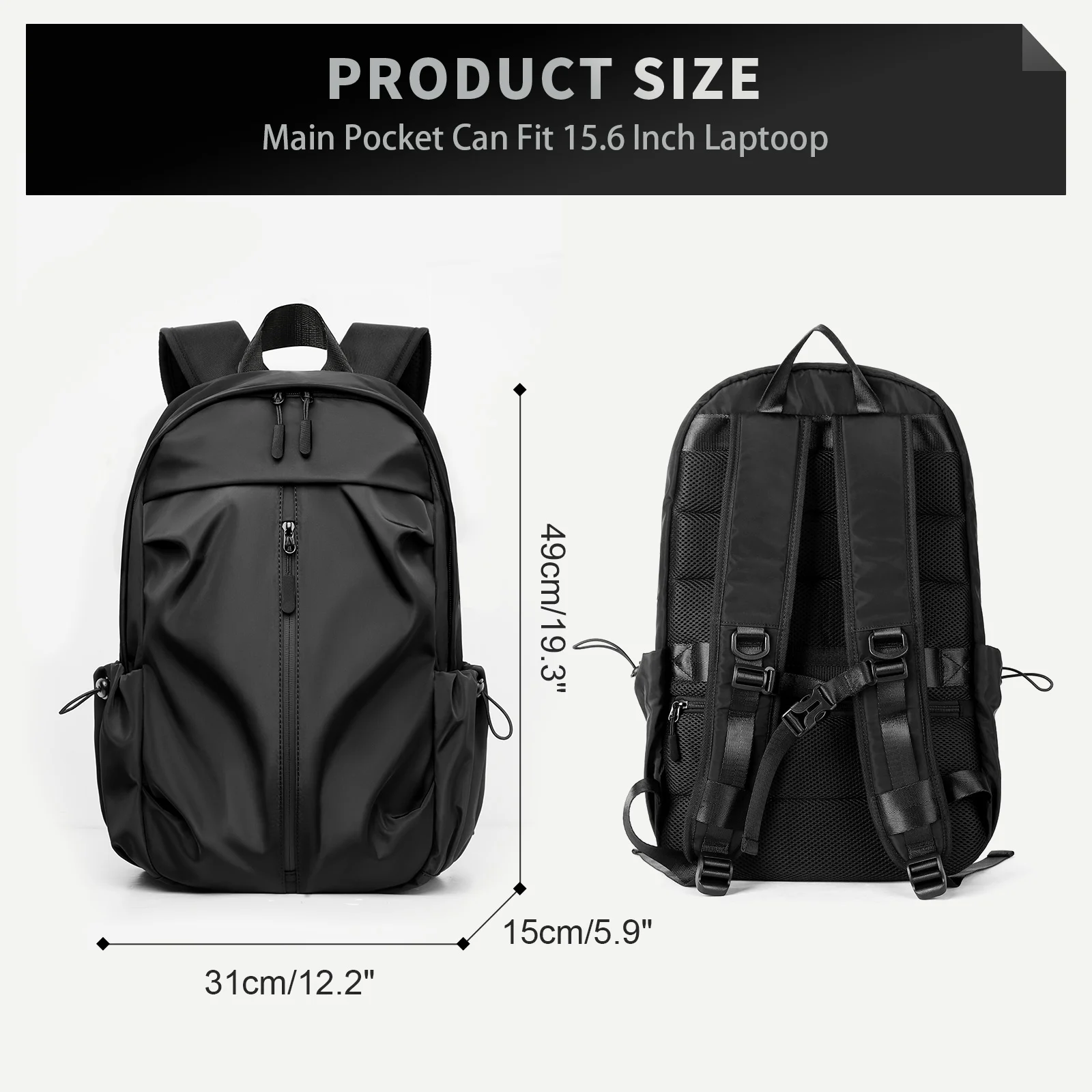 Mens Backpack Waterproof Notebook Backpacks Travel Vacuum Compression Laptop Backpacks High Quality Storage Business Bag New in