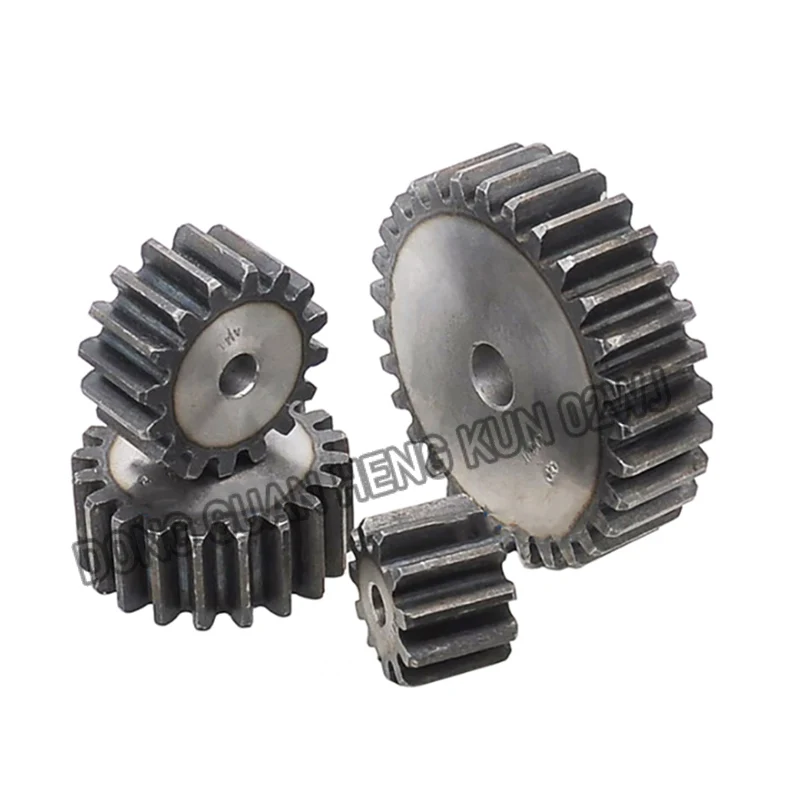 2M/2.5/3/4/5M Spur Gear Face Gear 10-31 Teeth Thickness 2mm 25mm 30mm 40mm 50mm 45# Carbon Steel Transmission Pinion Gear