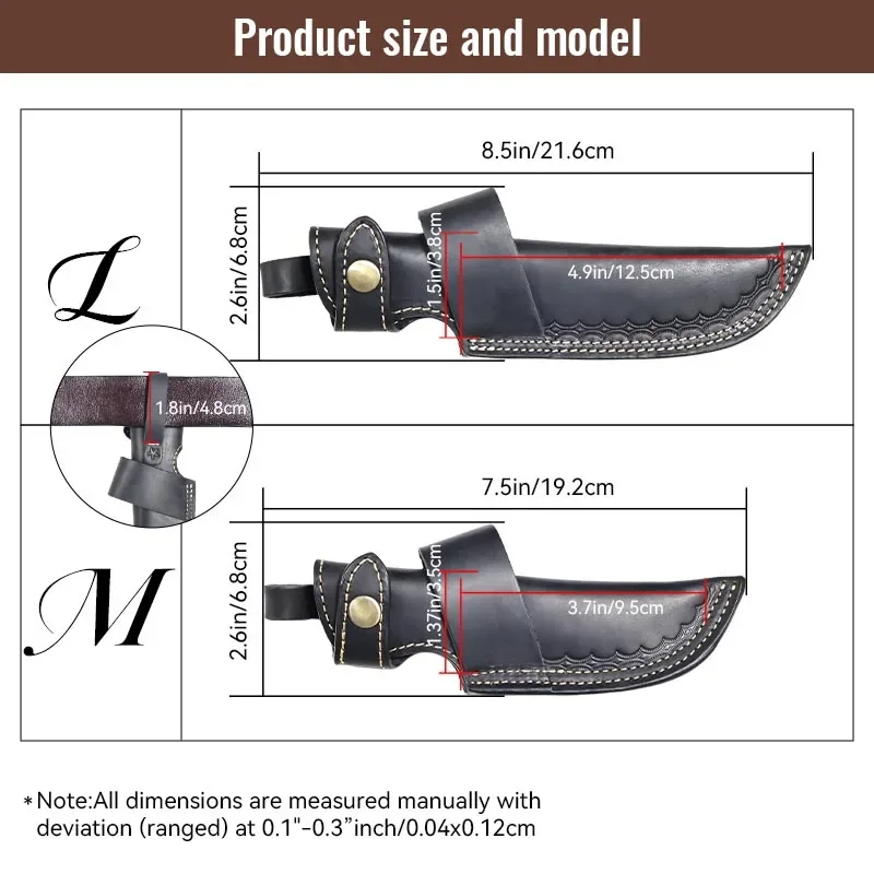 1 قطعة سكين صندوق خارجي كاجوال للرجال كامل مع غمد، صندوق سكين جلدي يتميز بحزام، طقم سكاكين edknife مع حزام، سكين مدمج