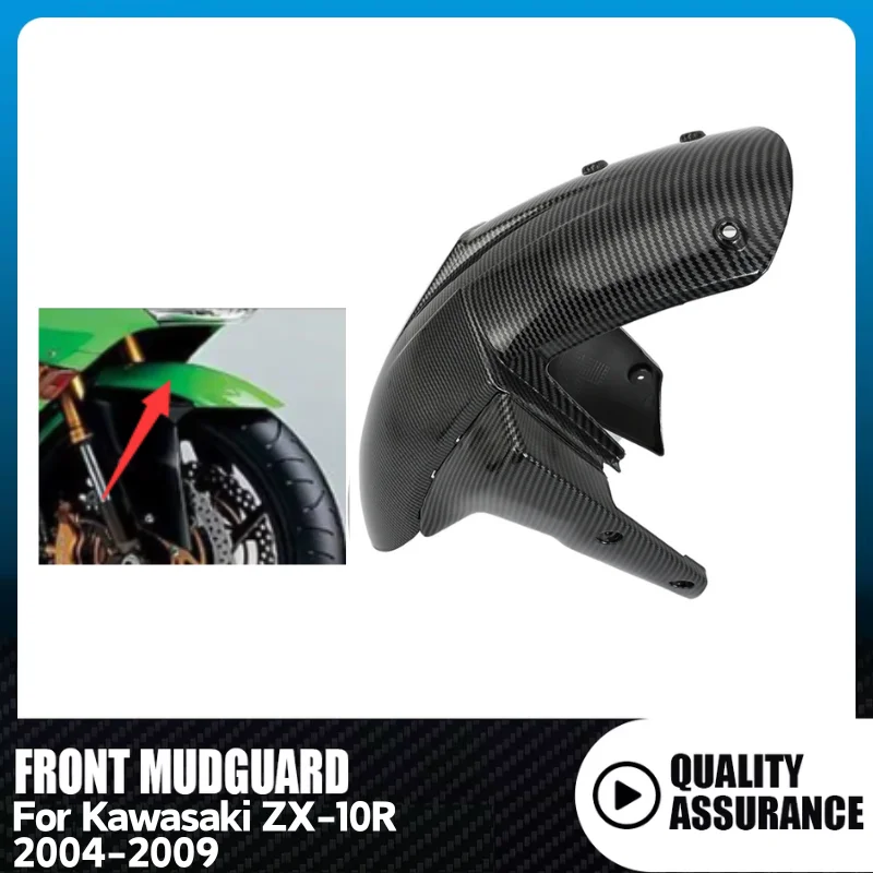 

Motorcycle Front Tire Wheel Fender Mudguard For Kawasaki ZX10R ZX-10R ZX 10R 2004 2005 2006 2007 2008 2009 ABS Splash Guard