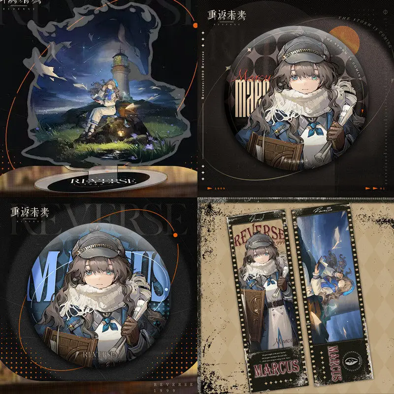 

Anime Reverse:1999 Marcus Acrylic Stand Wall Painting Figure Model Pendant Keychain Badge Laser Ticket Cosplay Decor for Friends