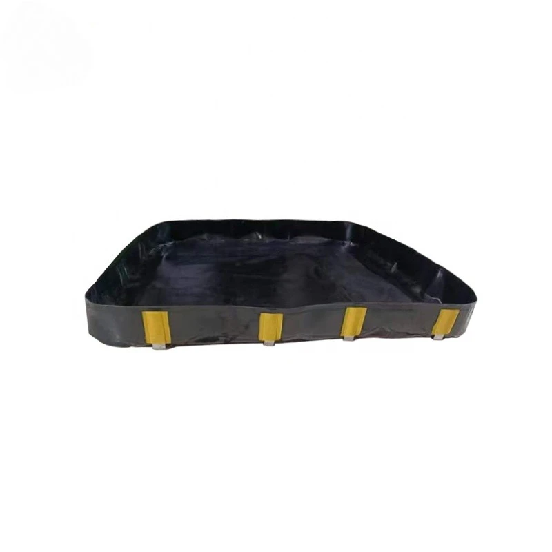 Ride-on L-bracket PVC oil-proof embankment for oil storage and leak protection