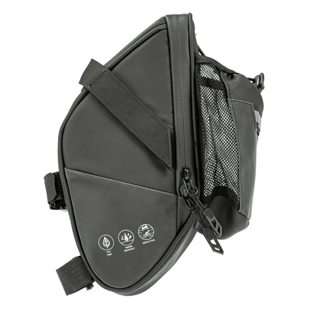 

1Pcs Water Bottle Bike Seat Bag Waterproof Large Capacity Saddle Storage Pack Reflective Strap Cycling Accessory Under Seat