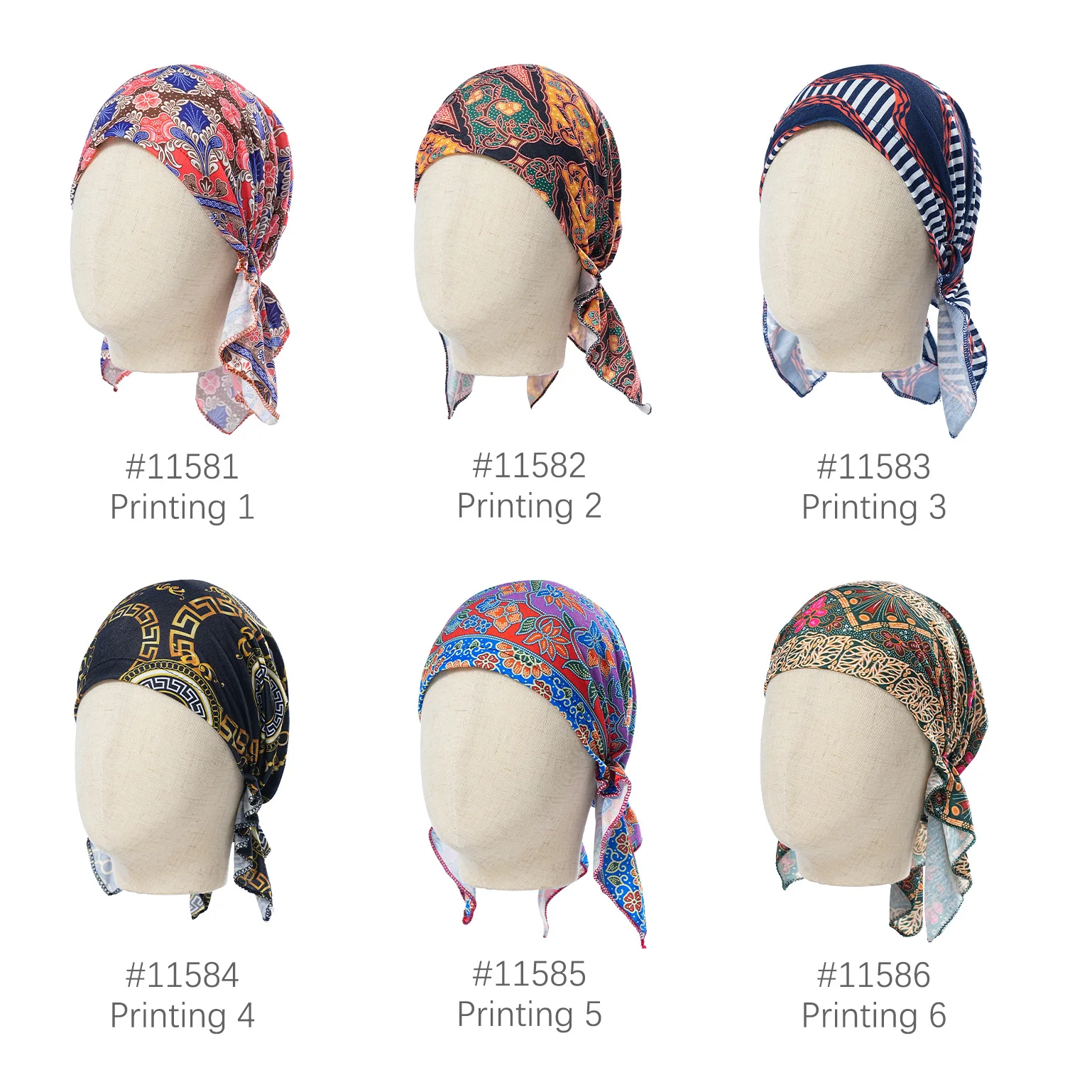 Arab Fashionable Headband Muslim Hat Women Solid Color Head Scarf Headwrap Chemo Beanies Caps Cancer Bandanas Hair Accessories