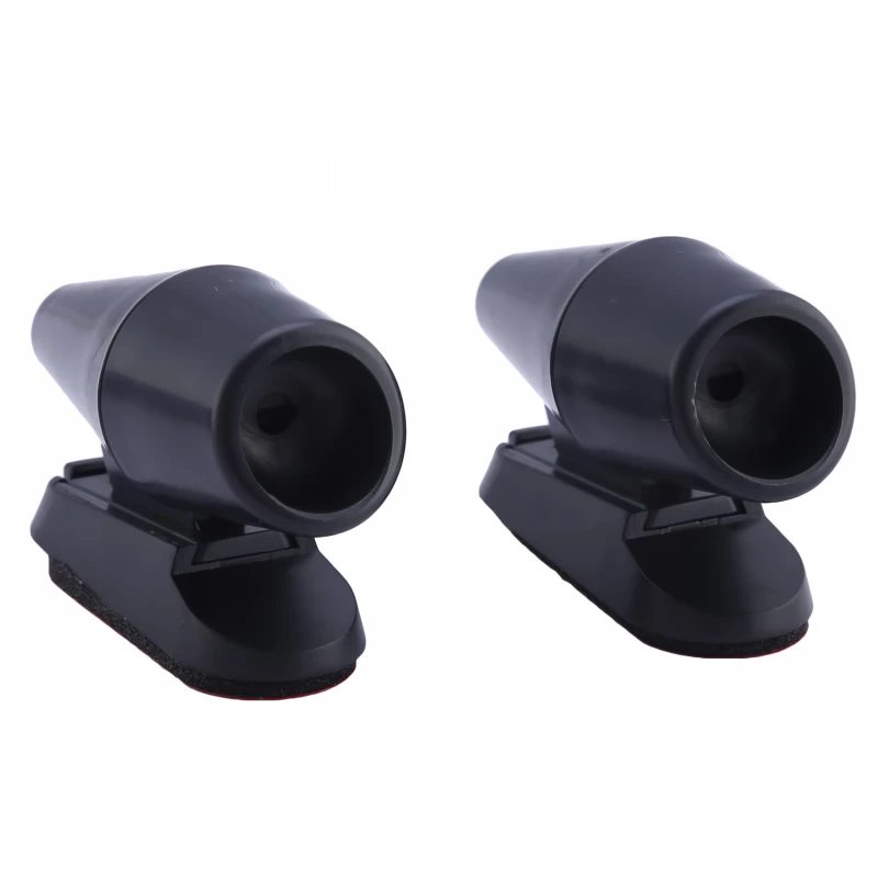 2Pcs Ultrasonic Animal Repeller Saving Wind Whistle Car Motorcycle Deer Warning Repeller Black Whistles