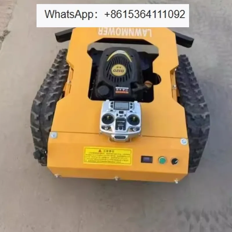 Remote control lawn mower, remote control weeding machine, fully automatic self-propelled tracked intelligent weeding robot