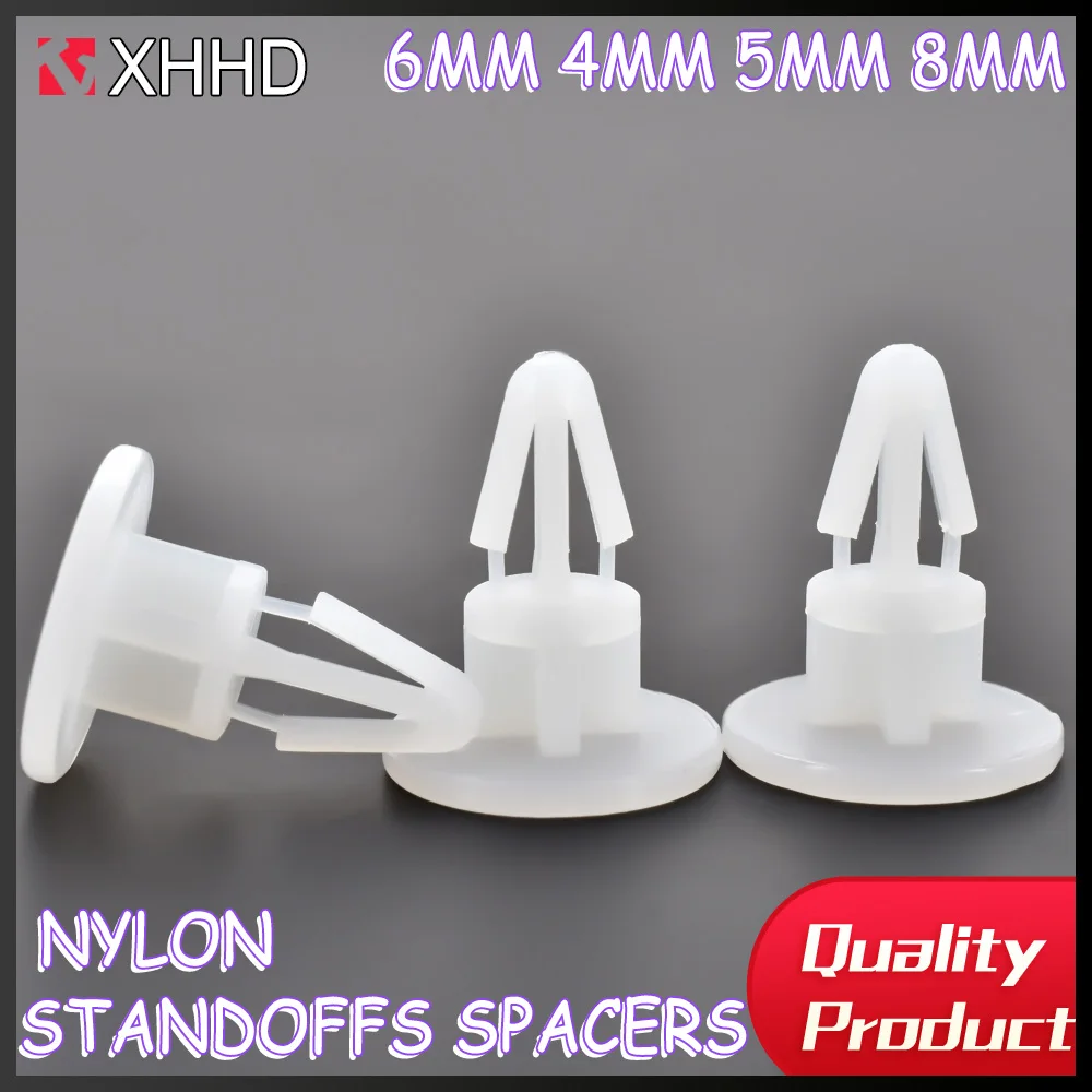 Nylon Standoffs Spacers Dia.4/5/6/8mm Plastic Pillar Rack Moutherboard PCB Circuit Board Column Support Stand Off 20/40/60/80PCS