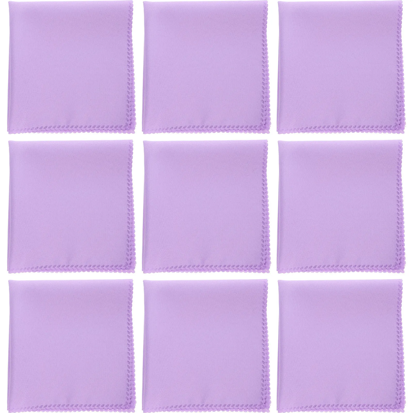 

10 Pcs Cloth Napkin Wedding Square Dinner Table Napkins Party Buffet Quilt