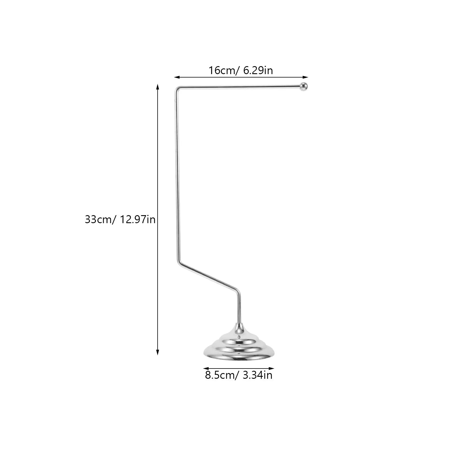 Single Pole Stainless Steel Mini Desk Flag Stand Stable Metal Desktop Holder for Office Conference Room Flag Display Meeting