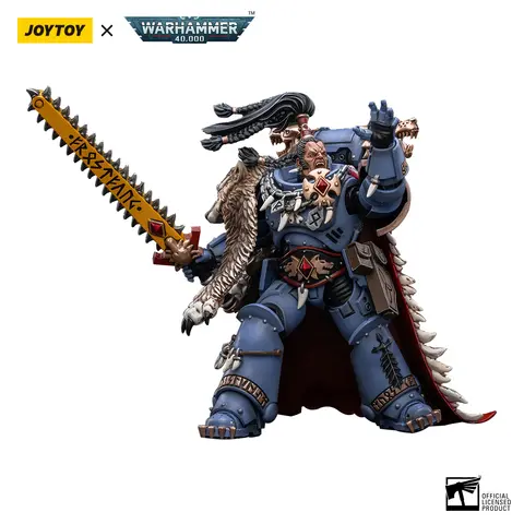 [재고 있음]JOYTOY Warhammer 40K 액션 피규어 1/18 Space Wolves Ragnar Blackmane 모델 생일