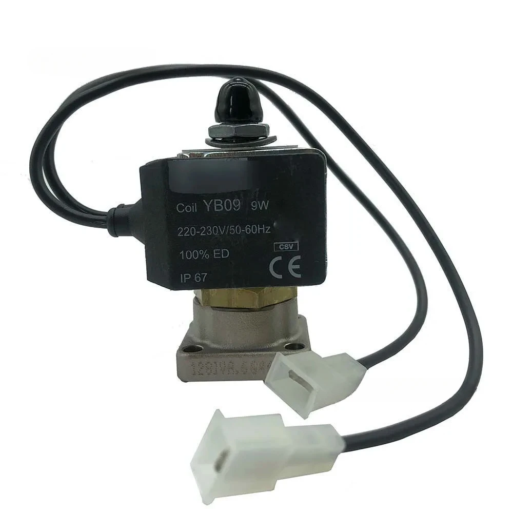 Semi-Automatic Coffee Machine Accessories 3 Way AC230V YB09 9W Solenoid Valve With Wire For EXPOBAR Espresso Machine Replacement