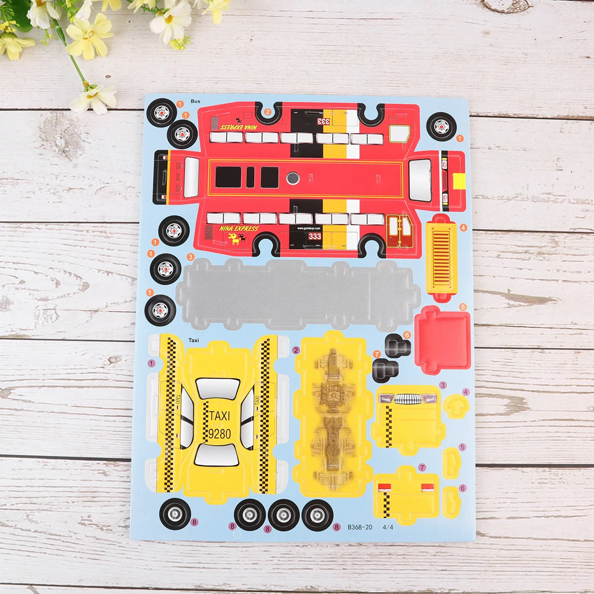 

8pcs Car Model Paper Puzzle Plaything 3D Puzzle Toy DIY Handmade Craft Puzzle Jigsaw Puzzle Model (8 Kinds of Car)