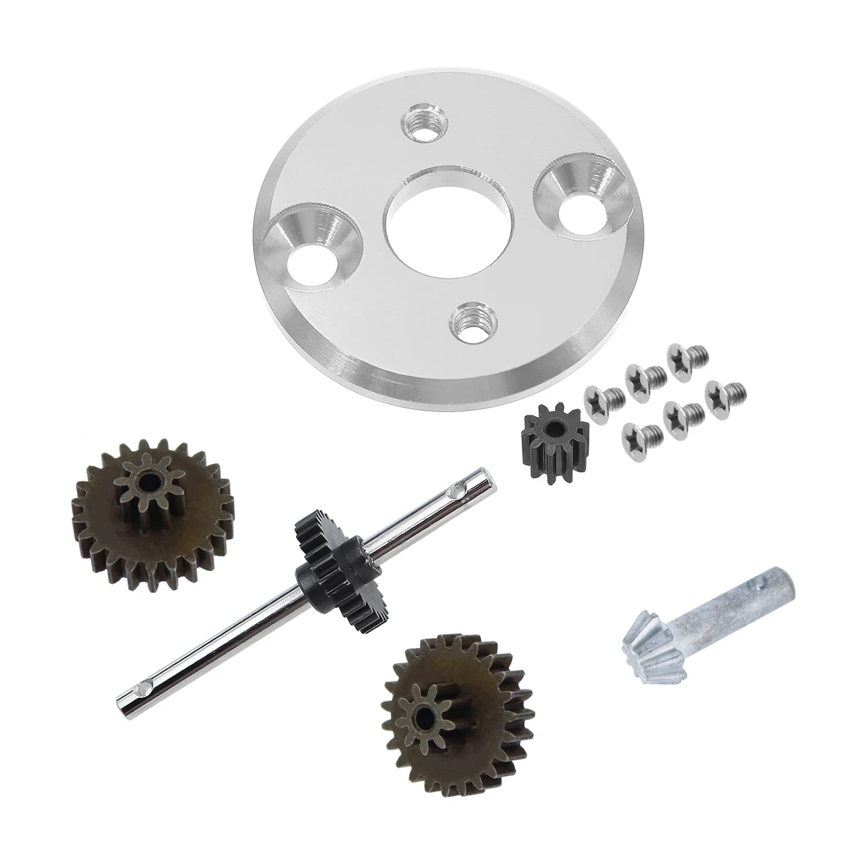 MN 78 MN82 Metall Getriebe Getriebe Set Motor Ritzel Getriebe 370 Motor Halterung Montage Für MN78 1/12 RC Auto Upgrade Teile – Detail 3