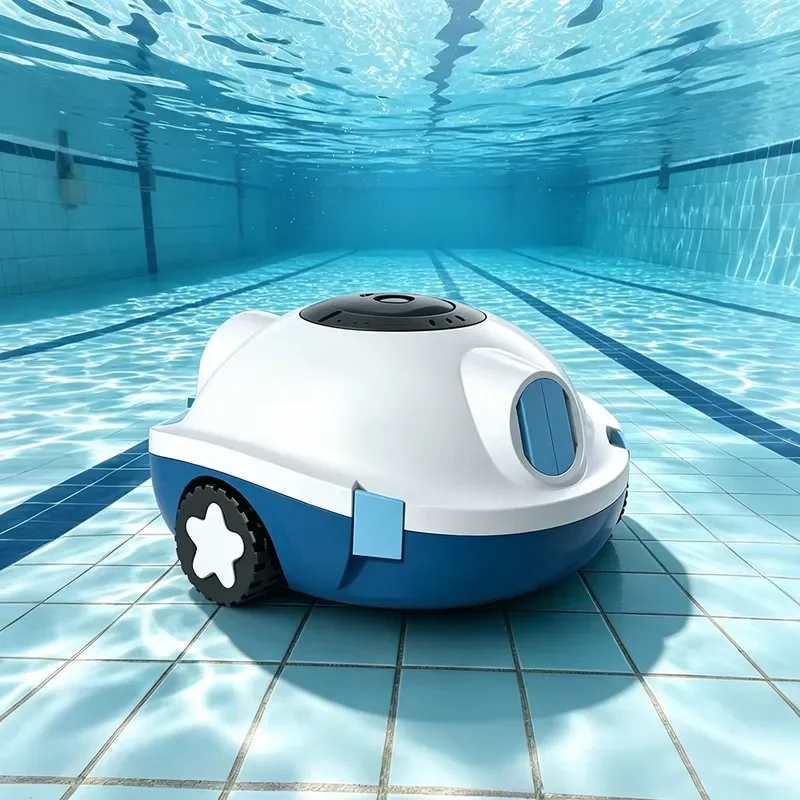 Automatic Pool Cleaning Robot Rechargeable Smart Sweeper for Inground Pools Wireless Remote Control Efficient Debris