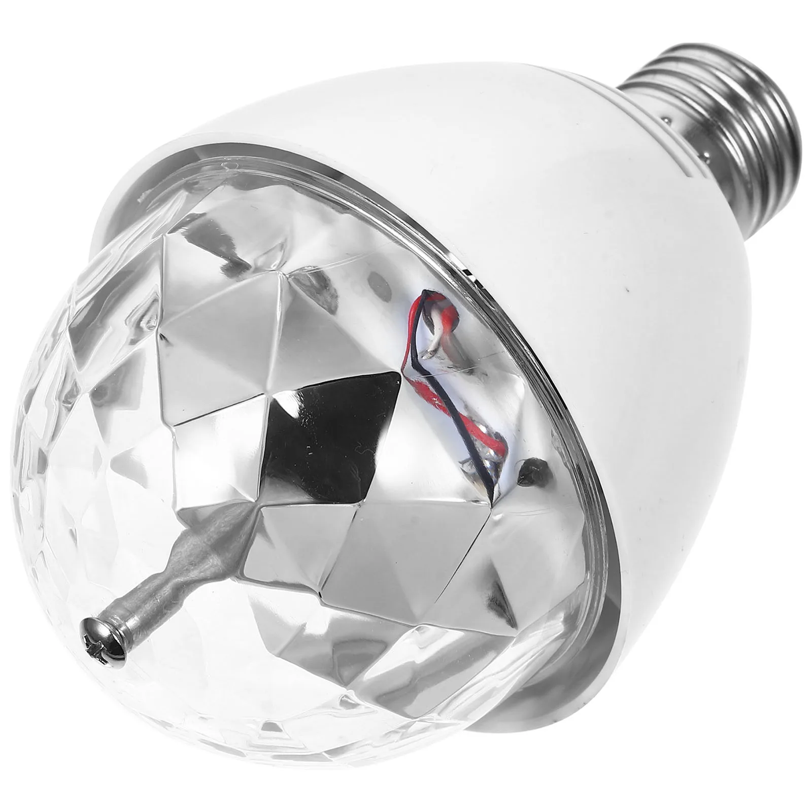 

8X8Cm 220V 3W Rgb Rotating Led Light Bulb Multicolor For Dj Disco Ktv Party Stage Home Decor Low Power Durable