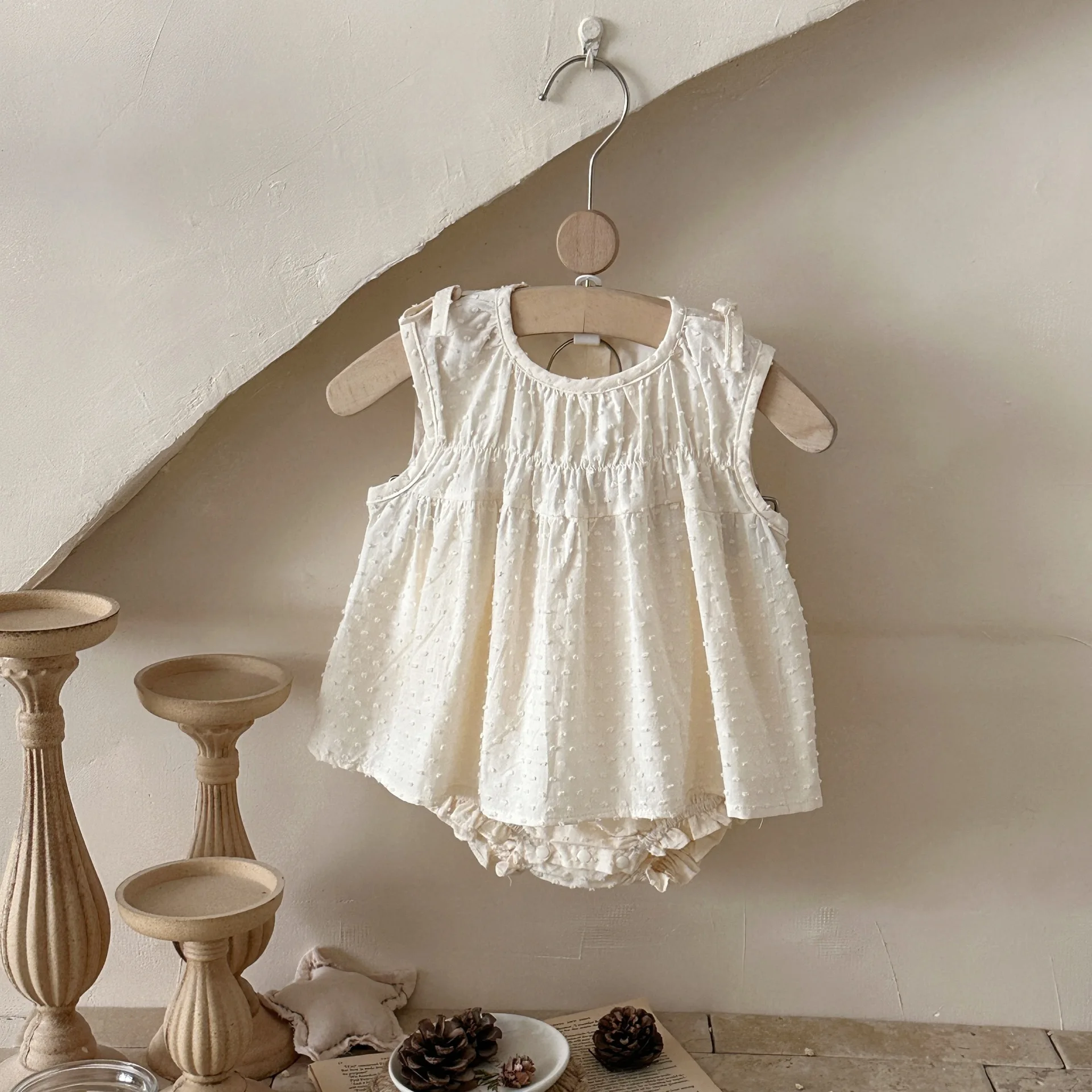 2026 Summer New Baby Girl Sleeveless Clothes Set Cute Girls Cotton Vest Shirts + Shorts 2pcs Suit Toddler Girl Outfits