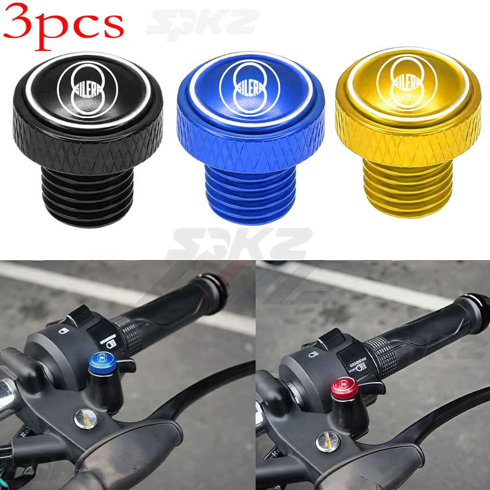 For Gilera GP800 Fuoco Nexus 500 Runner 50 125 200 Motorcycle M10*1.25 CNC Aluminum Mirror Hole Plugs Screws Bolts Cover Caps