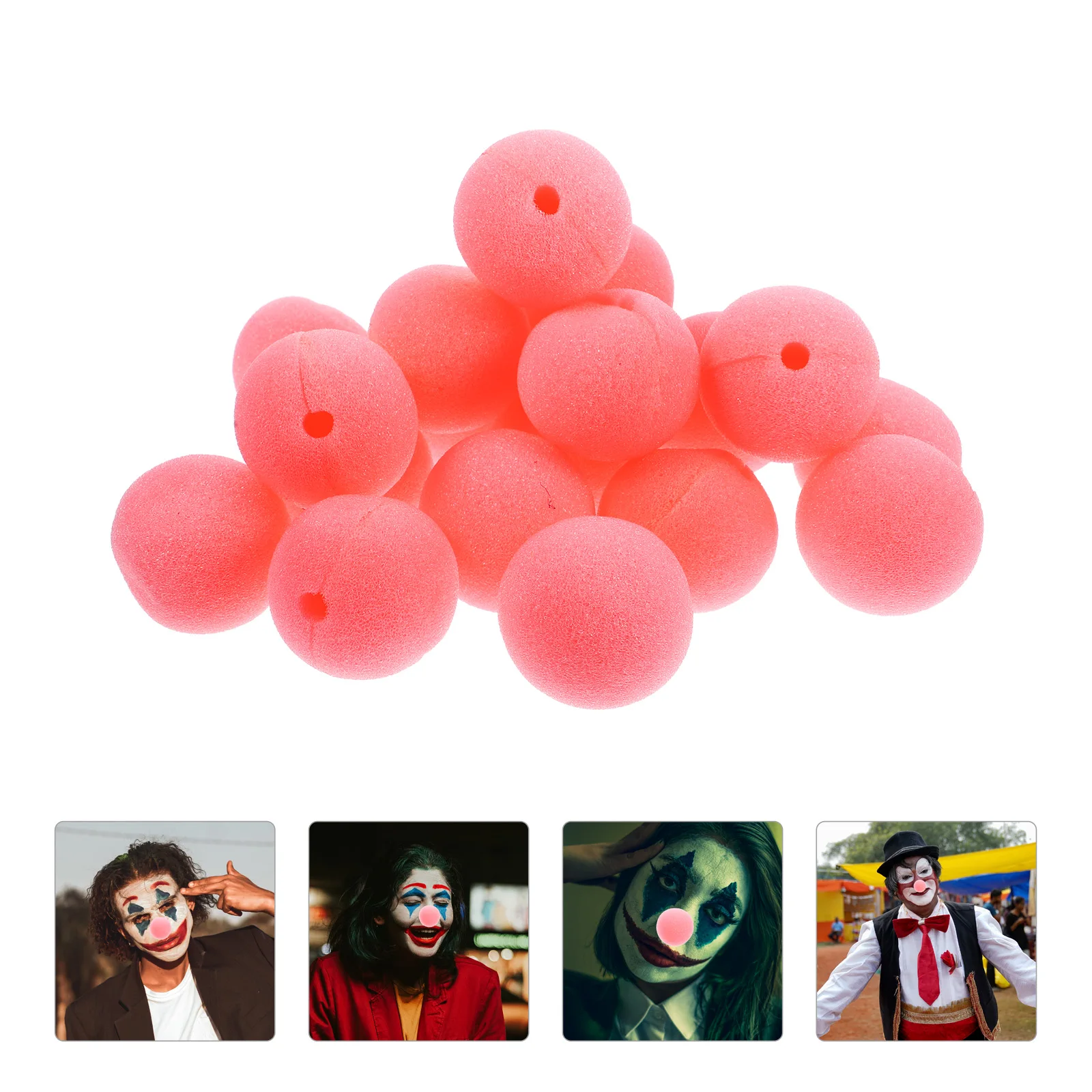 

20 Pcs Clown Nose Prop Circus Accessories Accessory Mask Cosplay Carnival Halloween Sponge