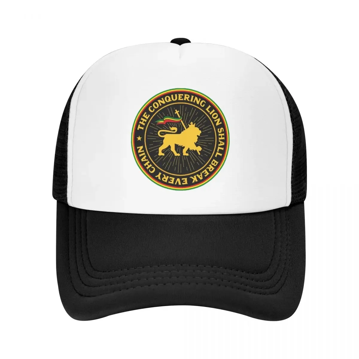 Custom Rastafari Rasta Lion Of Judah Baseball Cap Men Women Adjustable Jamaica Flag Trucker Hat Performance Snapback Hats