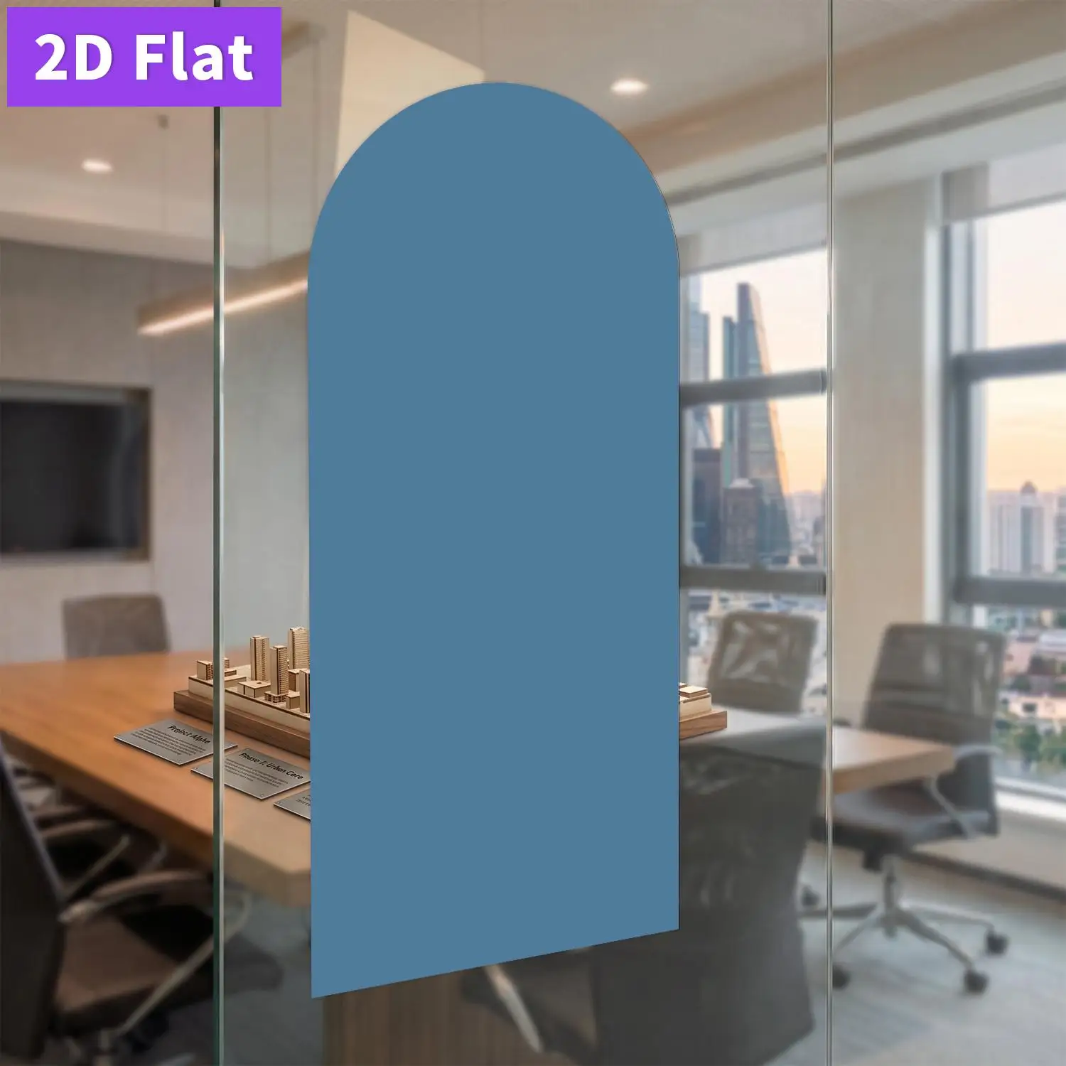 1pcs Arched Decorative Magnetic Whiteboard Wall Sticker, available in multiple colors with semi-circular patterns, 45*100CM