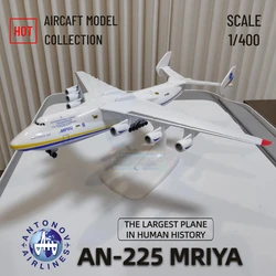 1:400 Ukraine Antonov AN225 Mriya Aircraft Replica Hercules Airplane Model Scale Aviation Miniature Art Kid Boy Xmas Gift Toy