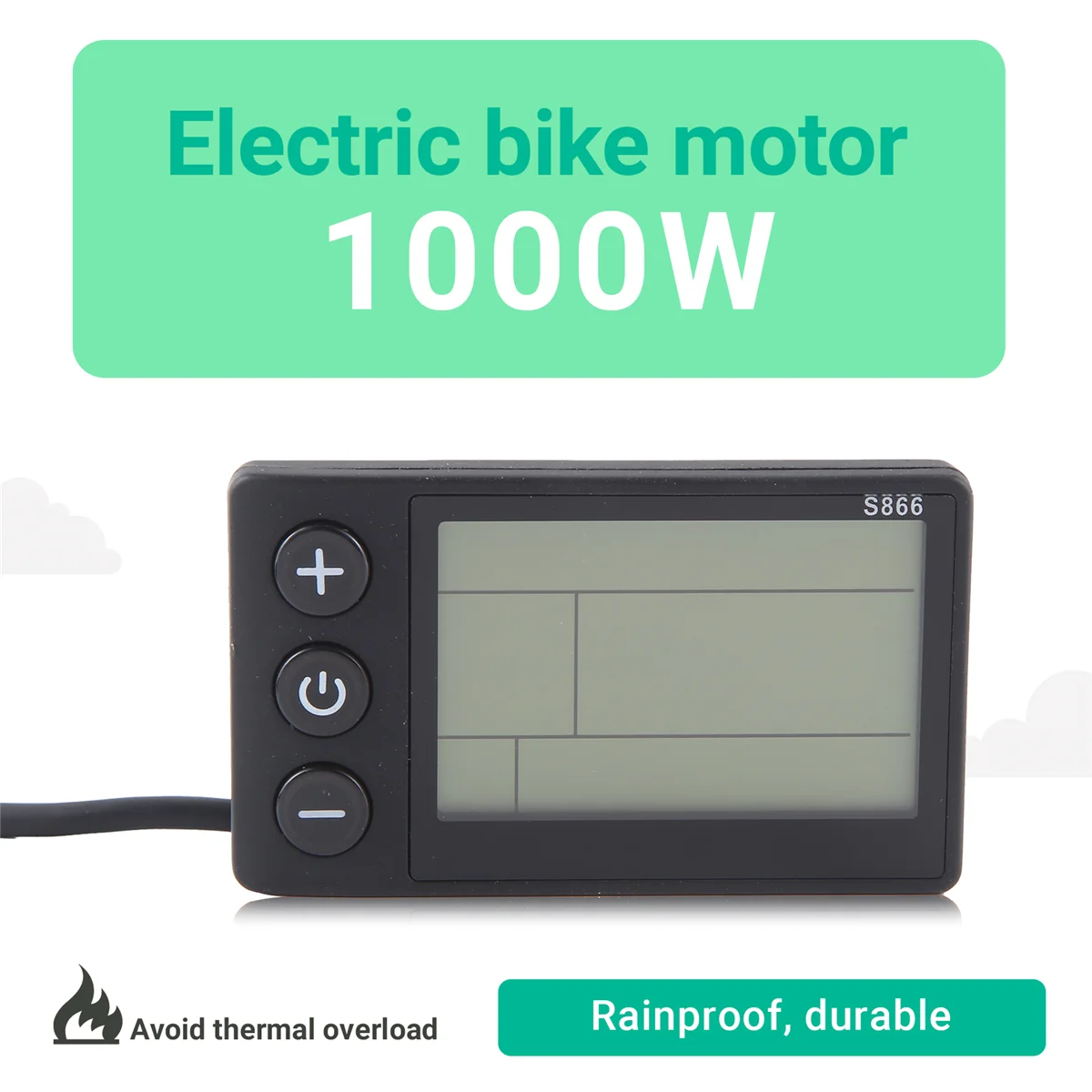 

Контроллер Lo-ok 1000 Вт работает с контроллером дисплея S866 36 В - 60 В для двигателя электрического велосипеда 1000 Вт