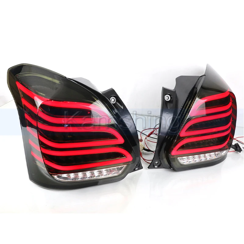 1pair Rear Bumper Taillight For Suzuki Swift 2017-2020 Modified LED Tail Light Taillamp Rear Stop Light Warning Lamp Signal Lamp view 3