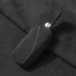 Suede car key case Cover for BMW I7 X7 G07 LCI IX I20 X1 U117 Series G70 G09 XM U06 G81 M3  Protection Shell Made of Accessories