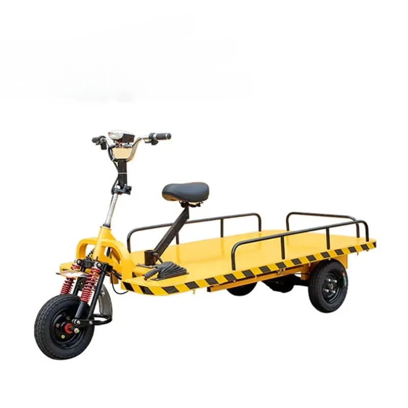 Electric Heavy Duty Platform Trolley Flatbed Cargo Cart Transfer Wagon for Workshop Market