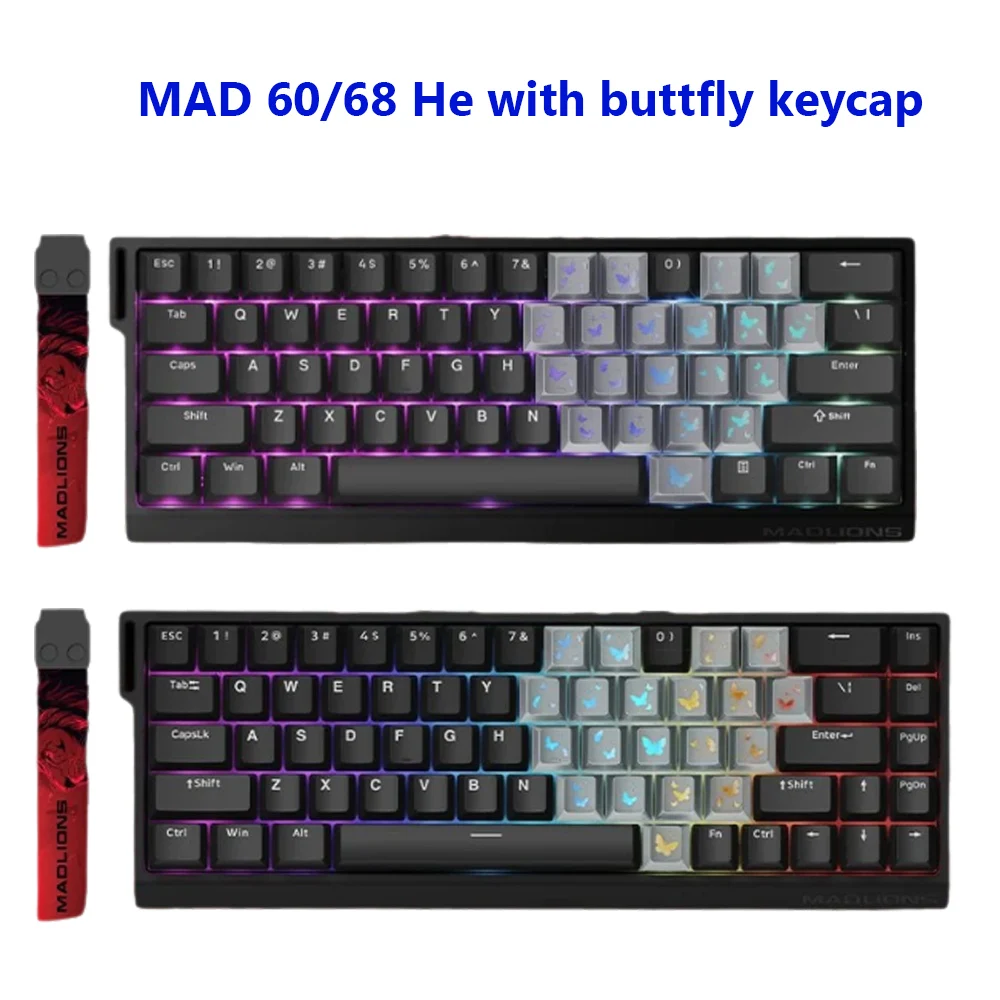 

Madlions Mad 60He Gaming Mechanical Keyboard MAD68 Wired Keyboard Mad60 HE PRO Custom MAD68 he Specialized Gaming Keyboard