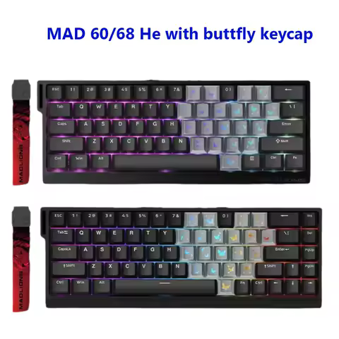 Madlions Mad 60He Gaming Mechanical Keyboard MAD68 Wired Keyboard Mad60 HE PRO Custom MAD68 he Specialized Gaming Keyboard