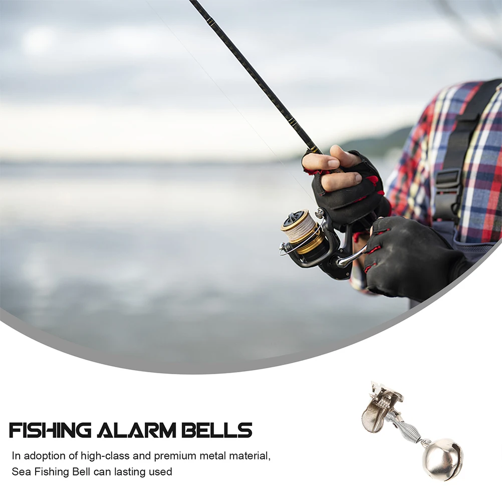 

20 Pcs Indicators for Rod Bells Gadgets Rods Bells For Fishing Poles Fishing Gear Pole Accessories Metal Material Gear